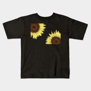 Sunflower Pattern Kids T-Shirt